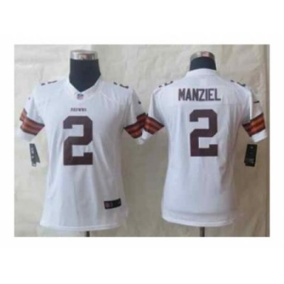 Nike Women Jerseys Cleveland Browns #2 Manziel white