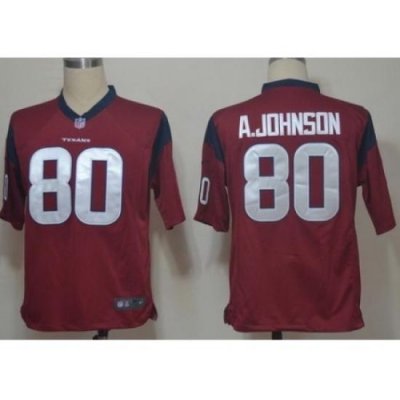 Nike Houston Texans 80 Andre Johnson Red Game NFL Jersey