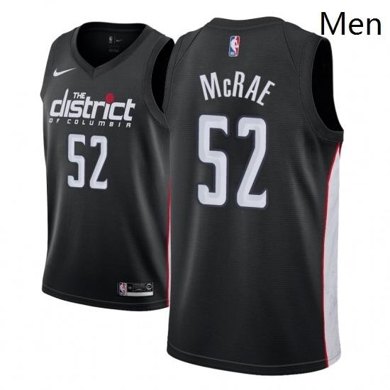 Men NBA 2018 19 Washington Wizards 52 Jordan McRae City Edition Black Jersey