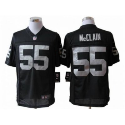 Nike Oakland Raiders 55 Rolando McClain Black Limited NFL Jersey