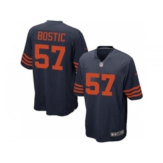 Nike Chicago Bears 57 Jon Bostic Blue Game Orange Number NFL Jersey