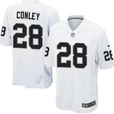 Youth Oakland Raiders #28 Gareon Conley White Elite Jersey