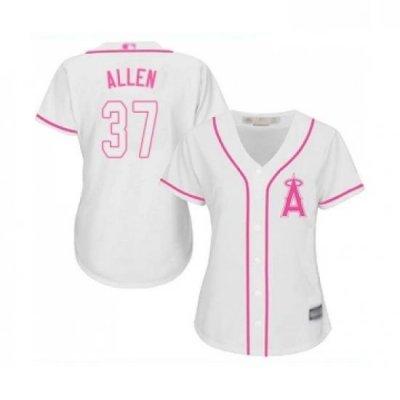 Womens Los Angeles Angels of Anaheim 37 Cody Allen Replica White Fashion Cool Base Baseball Jersey