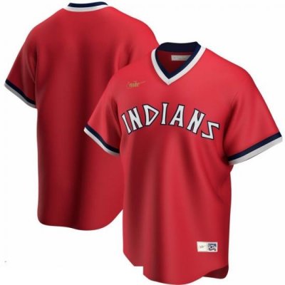 Men Cleveland Indians Nike Road CooperstoWn Collection Team MLB Jersey Red