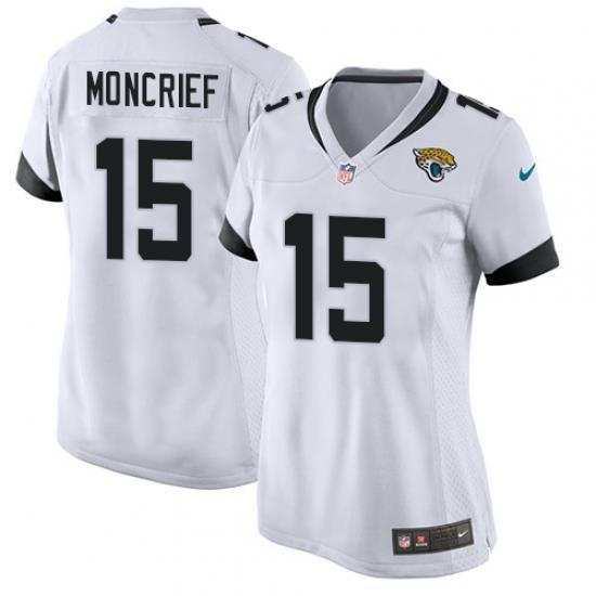 Nike Game Womens Donte Moncrief White Road Jersey NFL #15 Jacksonville Jaguars