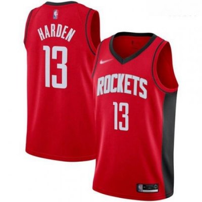 Rockets #13 James Harden Red Basketball Swingman Icon Edition 2019 2020 Jersey