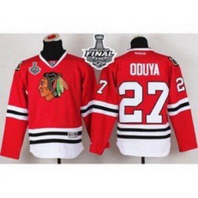 youth nhl jerseys chicago blackhawks #27 oduya red[2015 stanley cup][oduya]