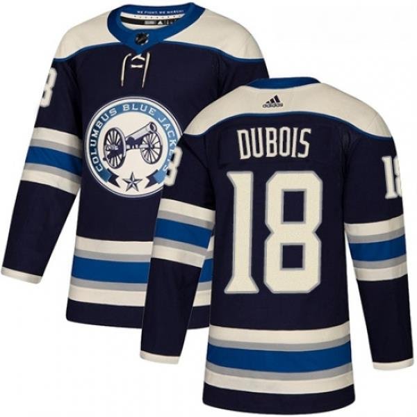 Youth Adidas Columbus Blue Jackets 18 Pierre Luc Dubois Authentic Navy Blue Alternate NHL Jersey