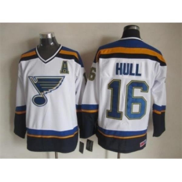 NHL St.Louis Blues #16 Brett Hull white jerseys