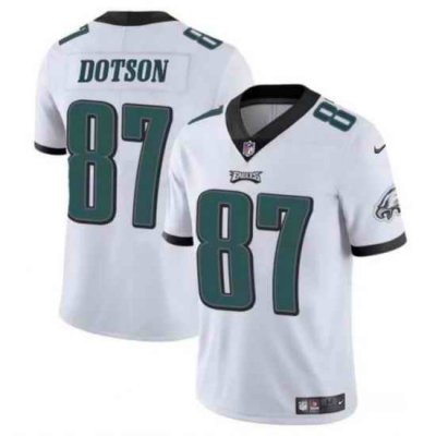 Youth Philadelphia Eagles 87 Jahan Dotson White Vapor Untouchable Limited Stitched Football Jersey