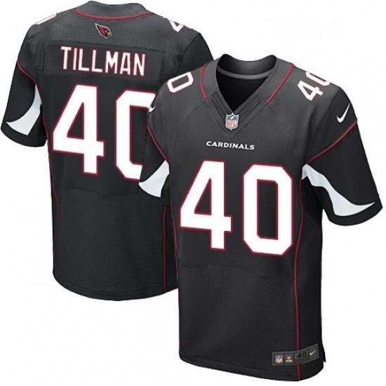 Men Nike Arizona Cardinals 40 Pat Tillman Elite Black Alternate NFL Jersey