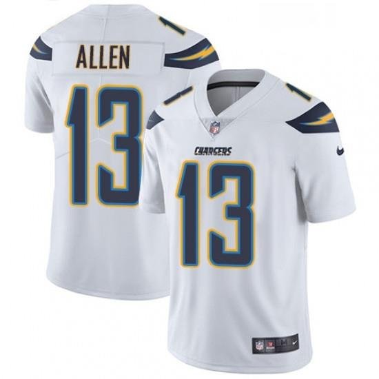 Men Nike Los Angeles Chargers 13 Keenan Allen White Vapor Untouchable Limited Player NFL Jersey