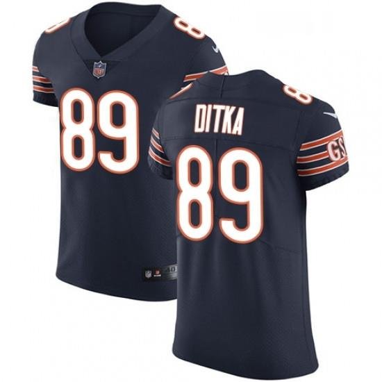 Mens Nike Chicago Bears 89 Mike Ditka Navy Blue Team Color Vapor Untouchable Elite Player NFL Jersey