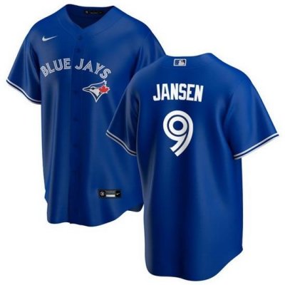 Men Toronto Blue Jays 9 Danny Jansen Royal Cool Base Stitched Jersey