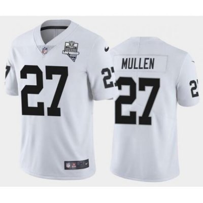 Men's Oakland Raiders White #27 Trayvon Mullen 2020 Inaugural Season Vapor Limited Stitched NFL Jersey