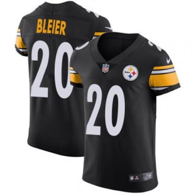 Men Nike Steelers #20 Rocky Bleier Black Team Color Stitched NFL Vapor Untouchable Elite Jersey