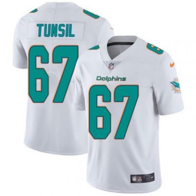 Nike Dolphins #67 Laremy Tunsil White Mens Stitched NFL Vapor Untouchable Limited Jersey