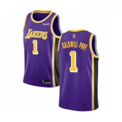 Womens Los Angeles Lakers 1 Kentavious Caldwell Pope Authentic Purple Basketball Jerseys Icon Edition