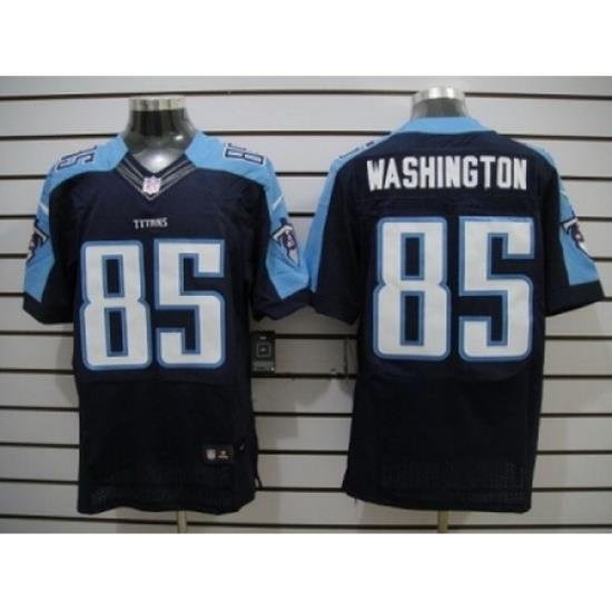 Nike Tennessee Titans 85 Nate Washington Dark Blue Elite NFL Jersey