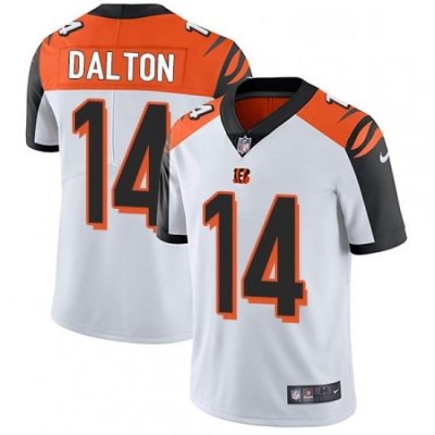 Youth Nike Cincinnati Bengals 14 Andy Dalton Vapor Untouchable Limited White NFL Jersey