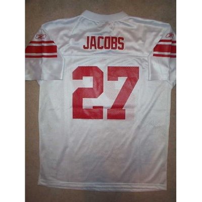 Reebok Brand New York Giants #27 Brandon Jacobs White Limited Stitched NFL Jersey