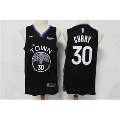 Warriors 30 Stephen Curry Black 2019 20 City Edition Nike Swingman Jersey