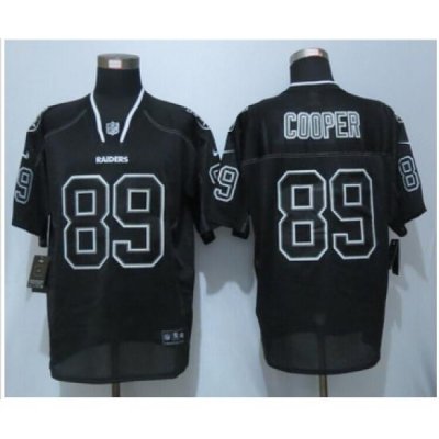 Nike Oakland Raiders #89 Amari Cooper Lights Out Black Elite Jerseys