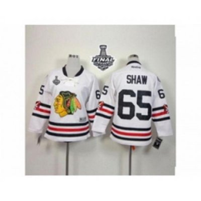 youth nhl jerseys chicago blackhawks #65 shaw white[2015 winter classic][2015 stanley cup]