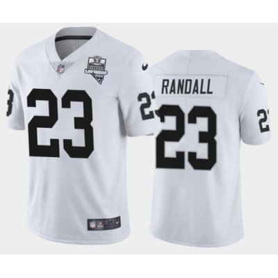 Men's Oakland Raiders White #23 Damarious Randall 2020 Inaugural Season Vapor Limited Stitched NFL Jersey