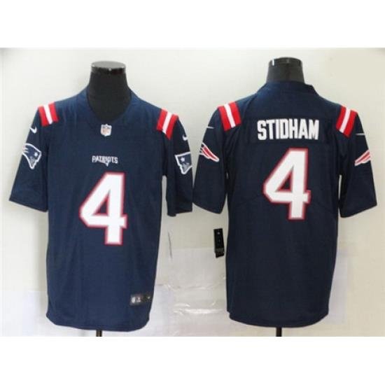 Nike Patriots 4 Jarrett Stidham Navy 2020 New Vapor Untouchable Limited Jersey