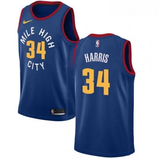 Womens Nike Denver Nuggets 34 Devin Harris Swingman Light Blue Alternate NBA Jersey Statement Edition