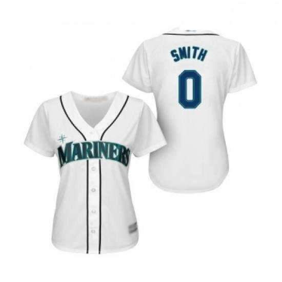 Womens Seattle Mariners 0 Mallex Smith Replica White Home Cool Base Baseball Jersey