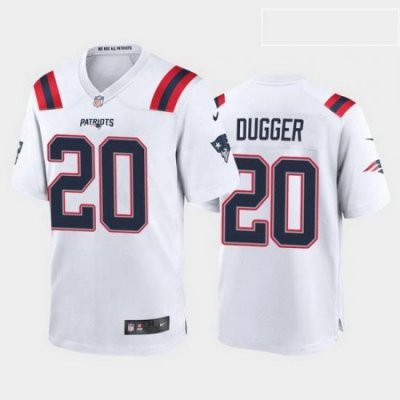 men kyle dugger new england patriots white game jersey