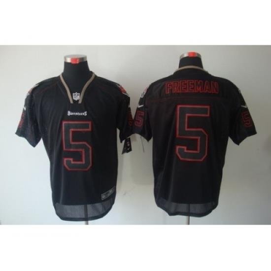 Nike Tampa Bay Buccaneers 5 Josh Freeman Black Elite Lights Out NFL Jersey