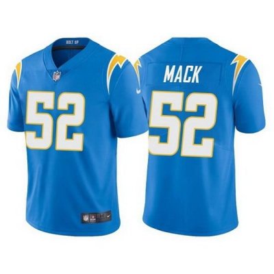 Men Los Angeles Chargers 52 Khalil Mack Blue Vapor Untouchable Limited Stitched jersey