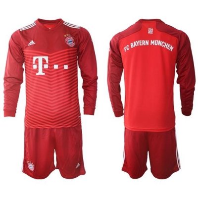 Men Bayern Long Sleeve Soccer Jerseys 560