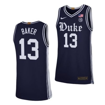 Duke Blue Devils Joey Baker Navy Alternate Men'S Jersey