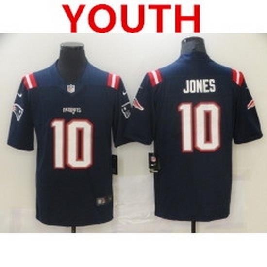 Youth new england patriots 10 mac jones navy 2021 draft vapor limited jersey