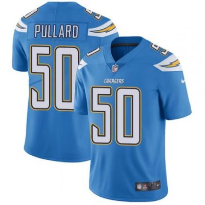 Youth Los Angeles Chargers #50 Hayes Pullard Electric Blue Vapor Untouchable Jersey