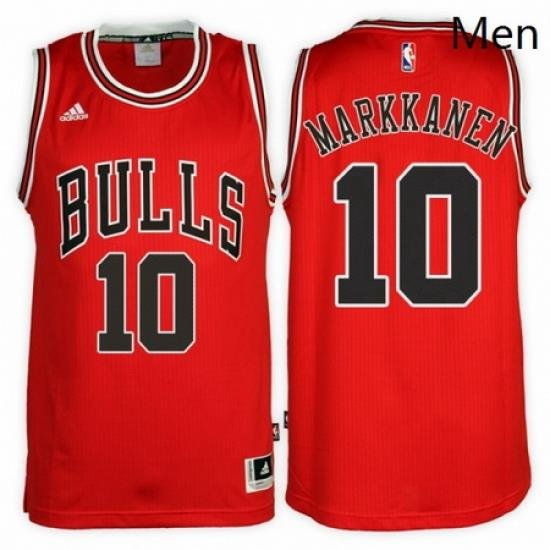 Chicago Bulls 10 Lauri Markkanen Road Red New Swingman Stitched NBA Jersey