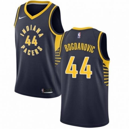 Mens Nike Indiana Pacers 44 Bojan Bogdanovic Swingman Navy Blue Road NBA Jersey Icon Edition