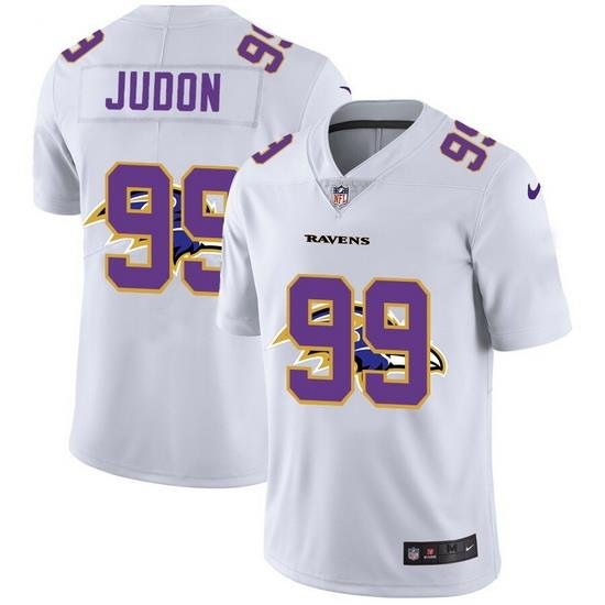 Nike Ravens 99 Matthew Judon White Shadow Logo Limited Jersey