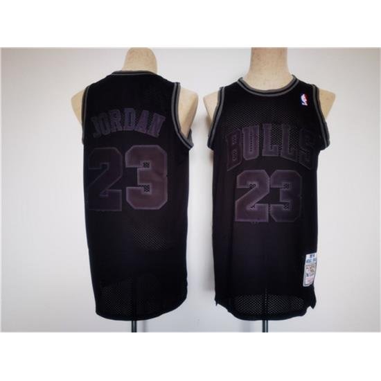 Men Chicago Bulls 23 Michael Jordan Black Stitched Basketball Jersey