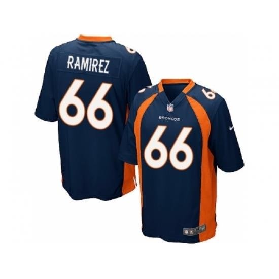 Nike Denver Broncos 66 Manny Ramirez blue Game NFL Jersey