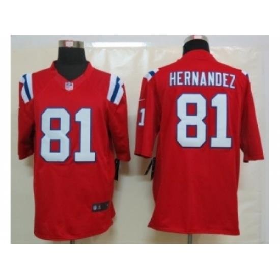 Nike NeW England Patriots 81 Aaron Hernandez red Limited NFL Jersey