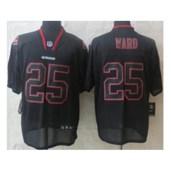 Nike San Francisco 49ers 25 Jimmie Ward Black Elite Lights Out NFL Jersey