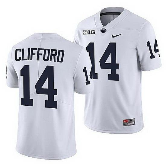 penn state nittany lions sean clifford white college football men jersey