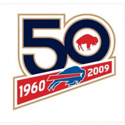 Stitched Buffalo Bills 50th Anniversary Jersey Patch