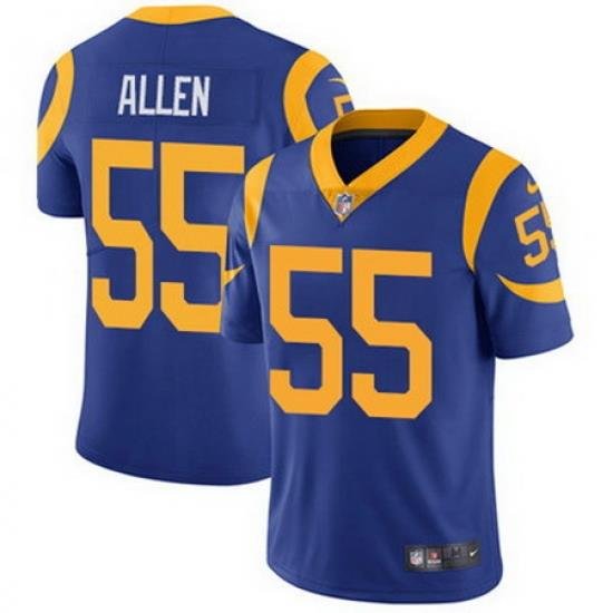 Nike Rams #55 Brian Allen Royal Blue Alternate Mens Stitched NFL Vapor Untouchable Limited Jersey