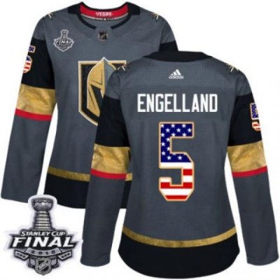 womens deryk engelland vegas golden knights jersey gray adidas 5 nhl 2018 stanley cup final authentic usa flag fashion